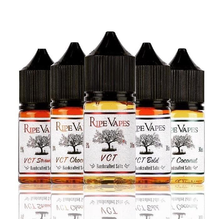 Ripe Vapes VCT Nic Salts 30ml Eliquid 30/50mg 5 Flavours
