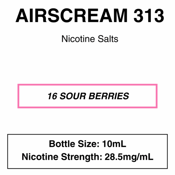 Airscream 313 E-Liquid - 10ml - Image 21