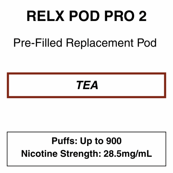 RELX - Pod Pro 2 - Essential/ Infinity Pods - Tea Selection -28.5mg/ml - Image 5