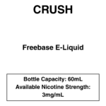 Crush Freebase E-Liquid 60ml - 3mg