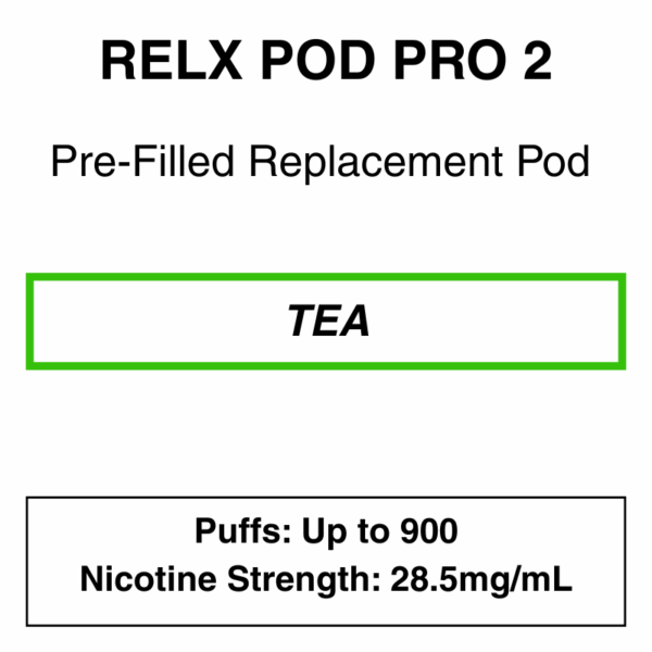 RELX - Pod Pro 2 - Essential/ Infinity Pods - Tea Selection -28.5mg/ml - Image 4