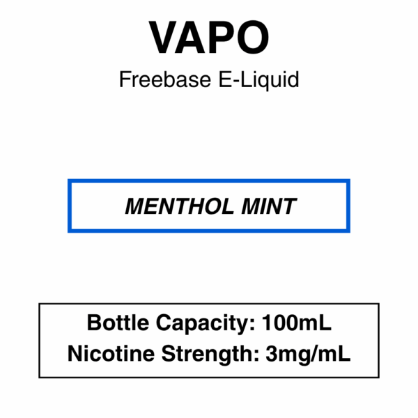 VAPO E-Liquid 100ml - 3mg - Image 3