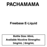 PACHAMAMA 60ml E-liquid - 3mg - 8 Flavours