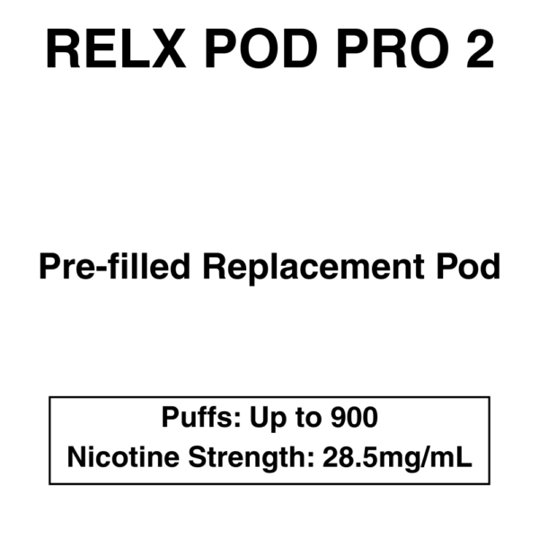 RELX  Essential/Infinity Pod (Single) - Replacement Pod for Relx Infinity & Essential Device - Image 1