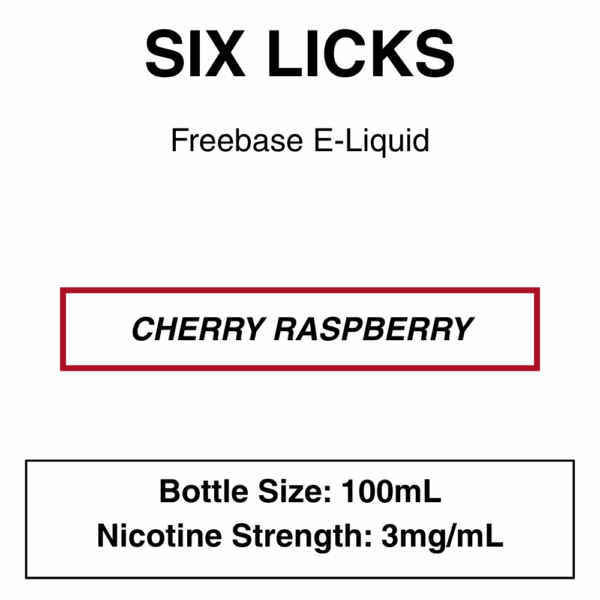 Six Licks E-Liquid 100ml - 0/3/6mg - Image 5