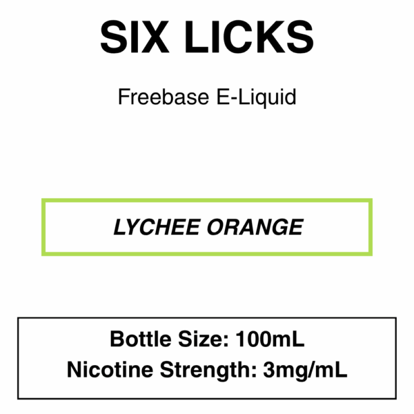 Six Licks E-Liquid 100ml - 0/3/6mg - Image 7