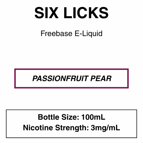 Six Licks E-Liquid 100ml - 0/3/6mg - Image 9