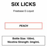 Six Licks E-Liquid 100ml - 0/3/6mg - Image 10
