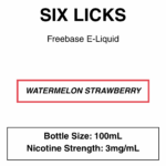 Six Licks E-Liquid 100ml - 0/3/6mg - Image 2