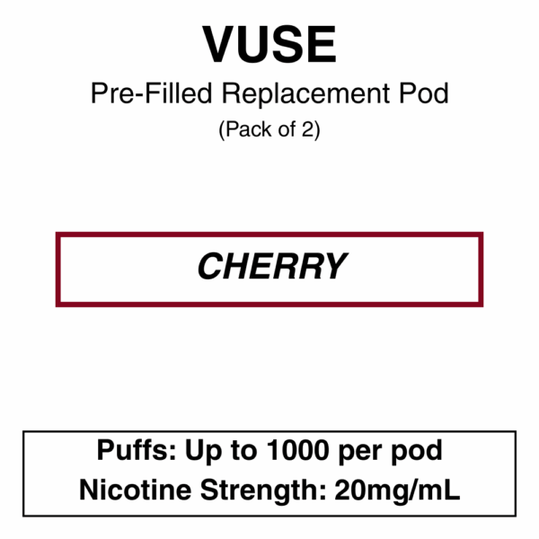 Vuse  eLiquids - Cherry - 1.6% (18mg/ml)/ 2.5% (28.5mg/ml) - Image 4