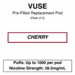 Vuse  eLiquids - Cherry - 1.6% (18mg/ml)/ 2.5% (28.5mg/ml) - Image 3