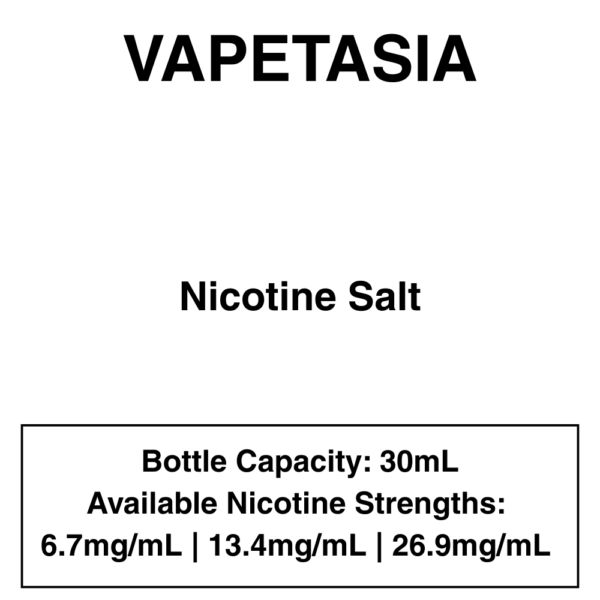 Vapetasia - Nicotine Salt - 30ml - Image 1