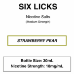 Six Licks - NicSalt - 30ml - 18mg/ml Nicotine (35mg/ml Nicotine Salt) - Image 11
