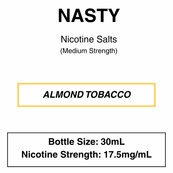 Nasty Original NicSalt - 18mg & 25mg/ml Nicotine - 8 Flavours - Image 2
