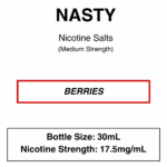Nasty Original NicSalt - 18mg & 25mg/ml Nicotine - 8 Flavours - Image 3