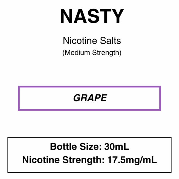 Nasty Original NicSalt - 18mg & 25mg/ml Nicotine - 8 Flavours - Image 6