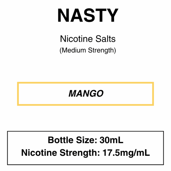 Nasty Original NicSalt - 18mg & 25mg/ml Nicotine - 8 Flavours - Image 7