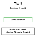 Yeti E-liquid 100ml - 0/3mg - 14 Flavours - Image 14