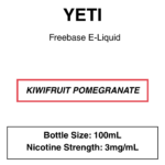 Yeti E-liquid 100ml - 0/3mg - 14 Flavours - Image 16