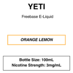 Yeti E-liquid 100ml - 0/3mg - 14 Flavours - Image 18
