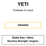 Yeti E-liquid 100ml - 0/3mg - 14 Flavours - Image 2