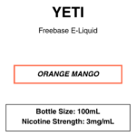 Yeti E-liquid 100ml - 0/3mg - 14 Flavours - Image 21