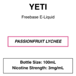Yeti E-liquid 100ml - 0/3mg - 14 Flavours - Image 23