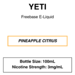 Yeti E-liquid 100ml - 0/3mg - 14 Flavours - Image 3