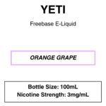 Yeti E-liquid 100ml - 0/3mg - 14 Flavours - Image 5
