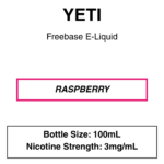 Yeti E-liquid 100ml - 0/3mg - 14 Flavours - Image 7
