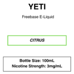 Yeti E-liquid 100ml - 0/3mg - 14 Flavours - Image 10