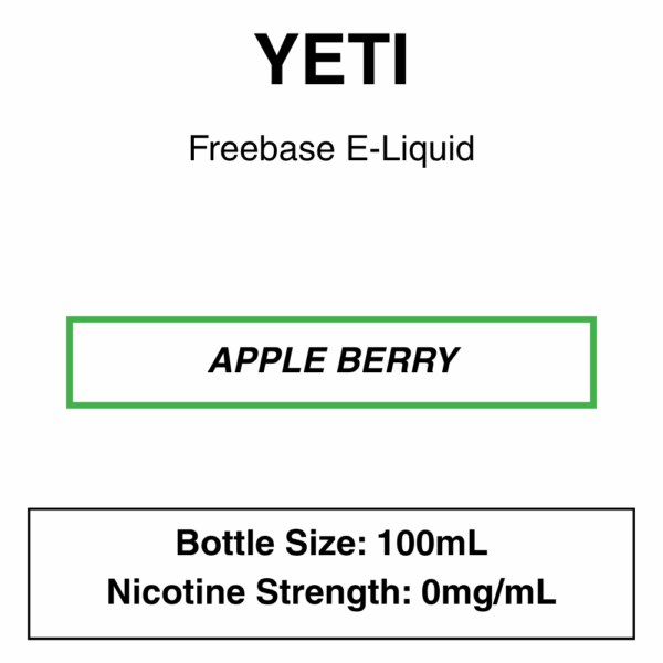 Yeti E-liquid 100ml - 0/3mg - 14 Flavours - Image 7