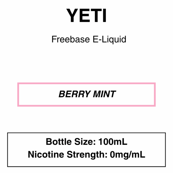 Yeti E-liquid 100ml - 0/3mg - 14 Flavours - Image 2