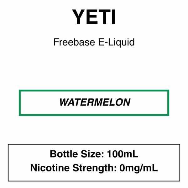 Yeti E-liquid 100ml - 0/3mg - 14 Flavours - Image 3