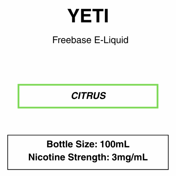 Yeti E-liquid 100ml - 0/3mg - 14 Flavours - Image 32
