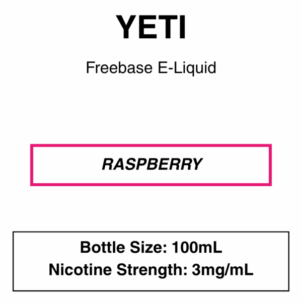 Yeti E-liquid 100ml - 0/3mg - 14 Flavours - Image 30