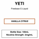Yeti E-liquid 100ml - 0/3mg - 14 Flavours - Image 20