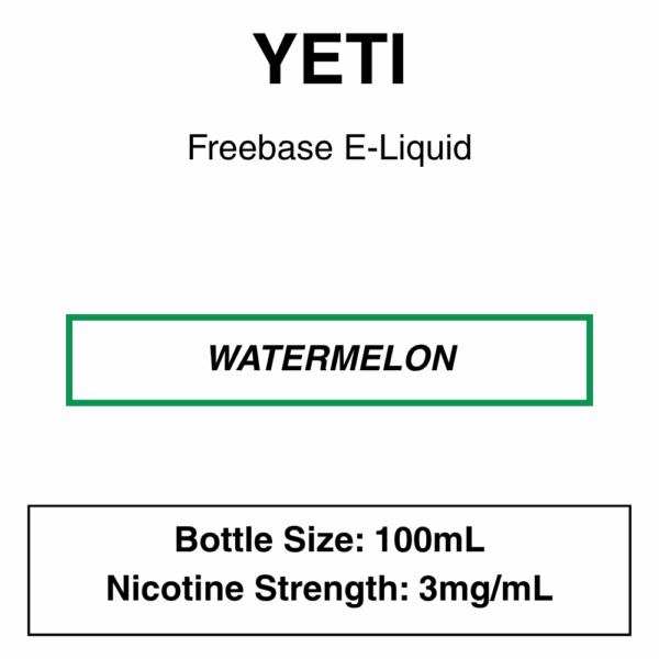Yeti E-liquid 100ml - 0/3mg - 14 Flavours - Image 27