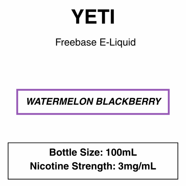Yeti E-liquid 100ml - 0/3mg - 14 Flavours - Image 33