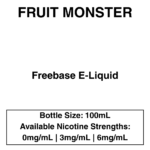 Fruit Monster E-Liquid 100ml - 3mg