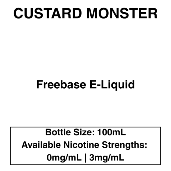 Custard Monster E-Liquid 100ml - Image 1