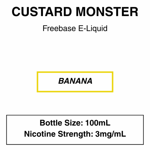 Custard Monster E-Liquid 100ml - Image 9