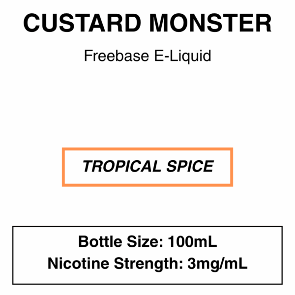 Custard Monster E-Liquid 100ml - Image 3