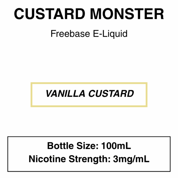Custard Monster E-Liquid 100ml - Image 10