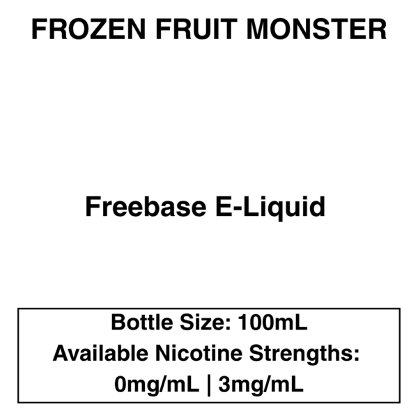 Frozen Fruit Monster E-Liquid 100ml - 3mg - Image 1