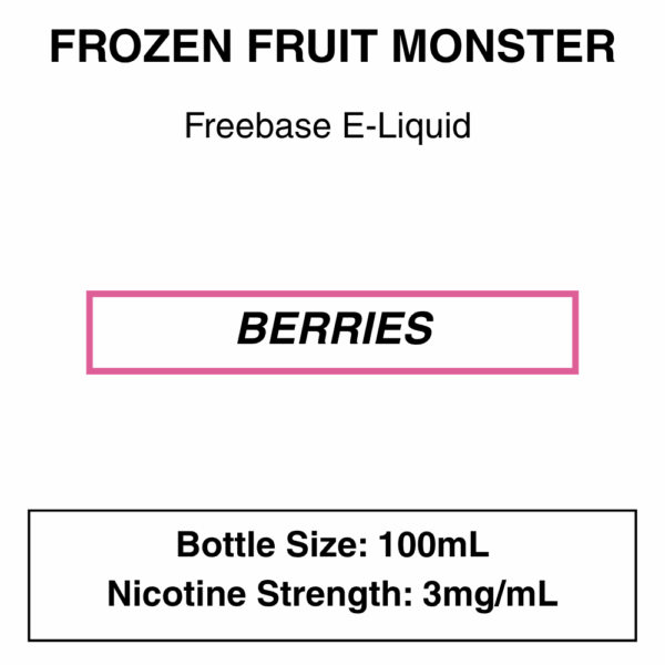 Frozen Fruit Monster E-Liquid 100ml - 3mg - Image 14