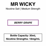 Mr Wicky - Nic Salt 30ml E-liquid- 3 Flavours - Image 7