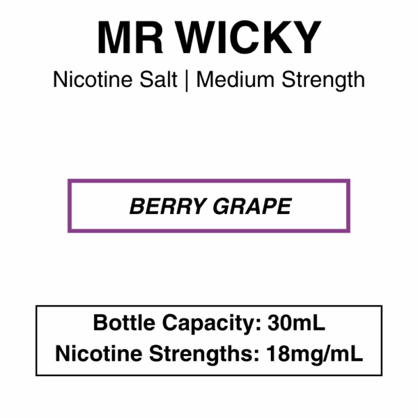 Mr Wicky - Nic Salt 30ml E-liquid- 3 Flavours - Image 7
