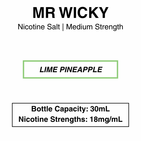 Mr Wicky - Nic Salt 30ml E-liquid- 3 Flavours - Image 2