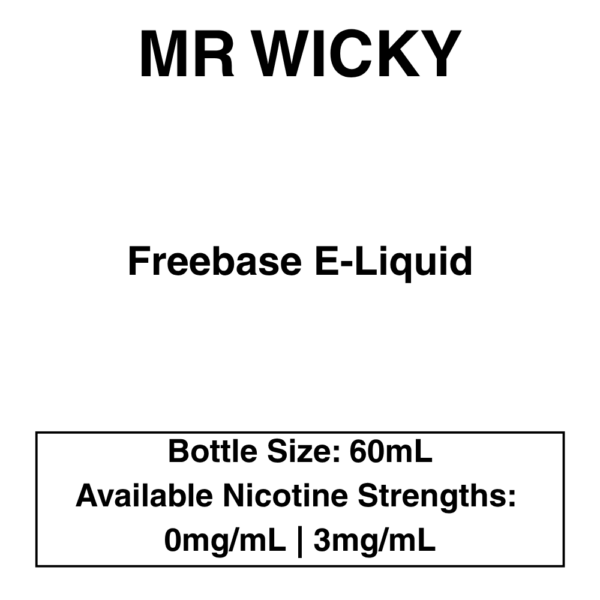 Mr wicky E-liquid 60ml - Image 1